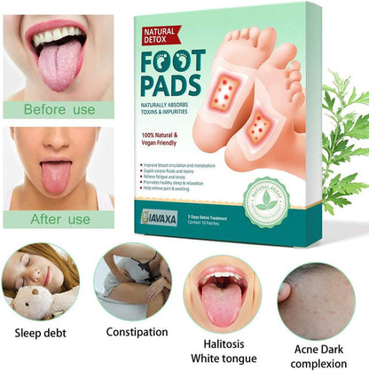 Deep Cleansing Foot Pads for Detox & Relaxation | Internal Toxin Removal, Pain Relief, Better Sleep & Circulation for Men & Women
